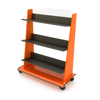 Custom-designed book trolleys